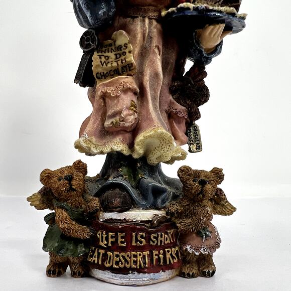 2 Boyds Bears Friends Folkstone Beatrice birthday Auntie Cocoa Angel VTG RARE - Picture 9 of 16